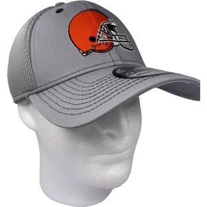 New Era ‎ NFL Cleveland Browns Medium Large Flex Fit Hat Cap Soft Mesh New